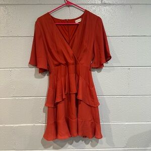 Altar'd State Red Midi Dress